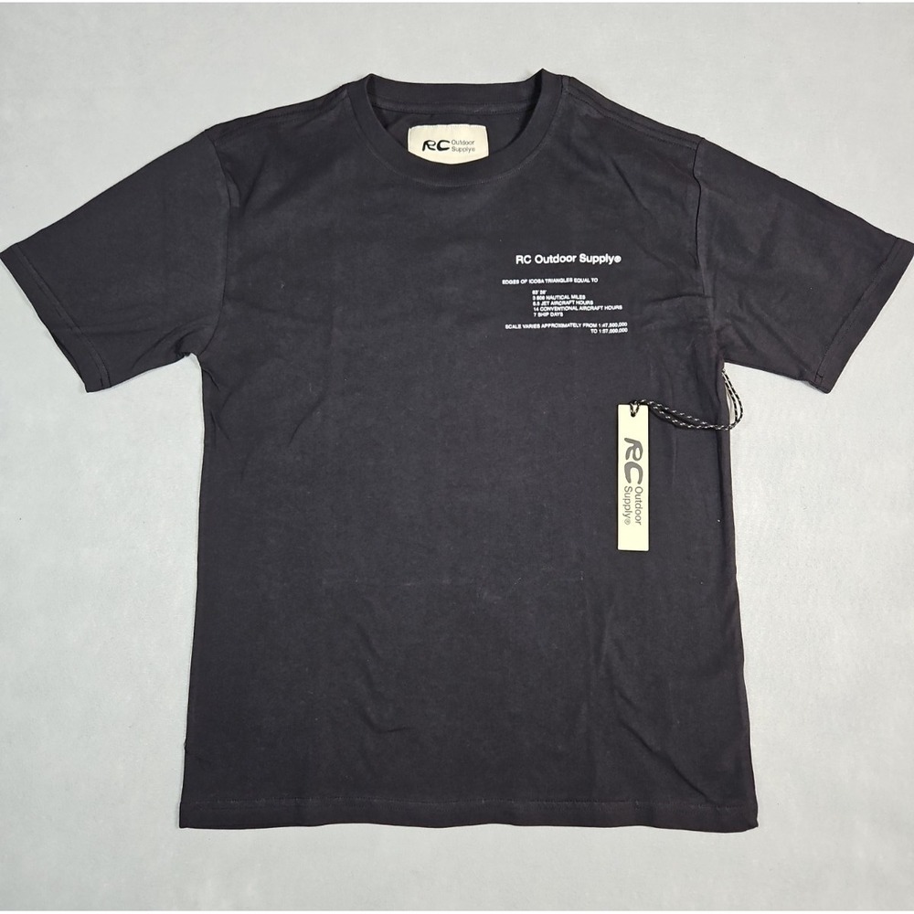 Reese Cooper Outdoor Supply RCOS Mens Black Graphic Print T Shirt Size XS NWT